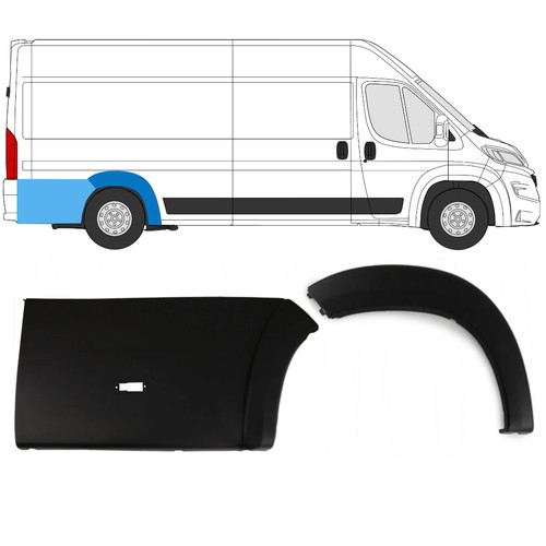 Set rear wheel arch - of, trims