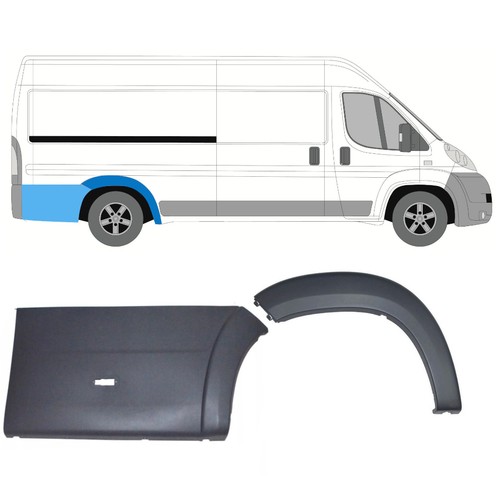 Set rear wheel arch - rear,