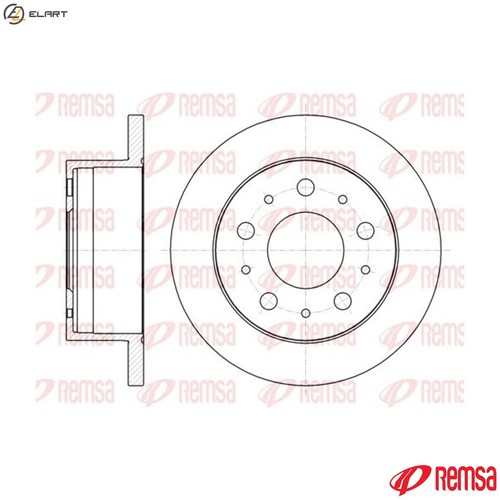 Brake disc 61056 - disc, for