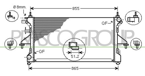 Fits fiat ducato radiator - fits,