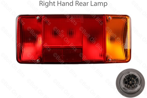Drivers side rear lamp cluster - drivers,