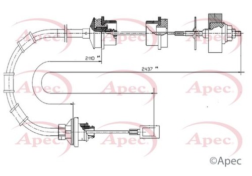 Clutch control cable pull - clutch, apec