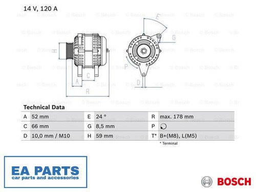 Alternator for fiat ducato - alternator,