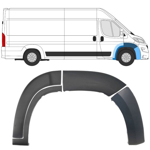 Front fender trim set - front,