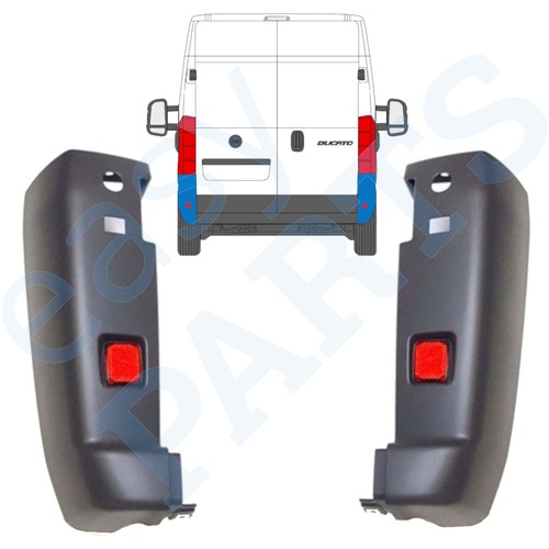 Rear bumper corner - , +