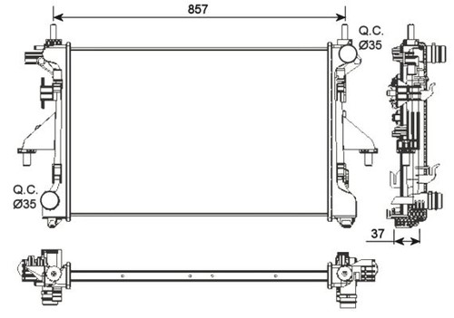 Fiat ducato box radiator 2006 - box,